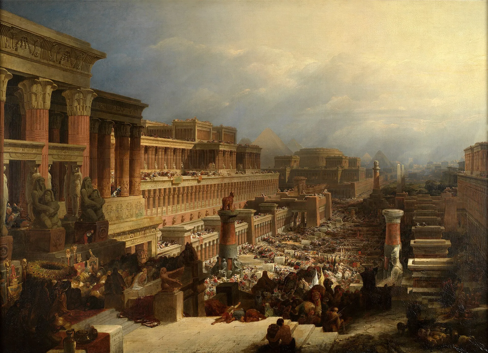 David Roberts, The Israelites Leaving Egypt, 1828
