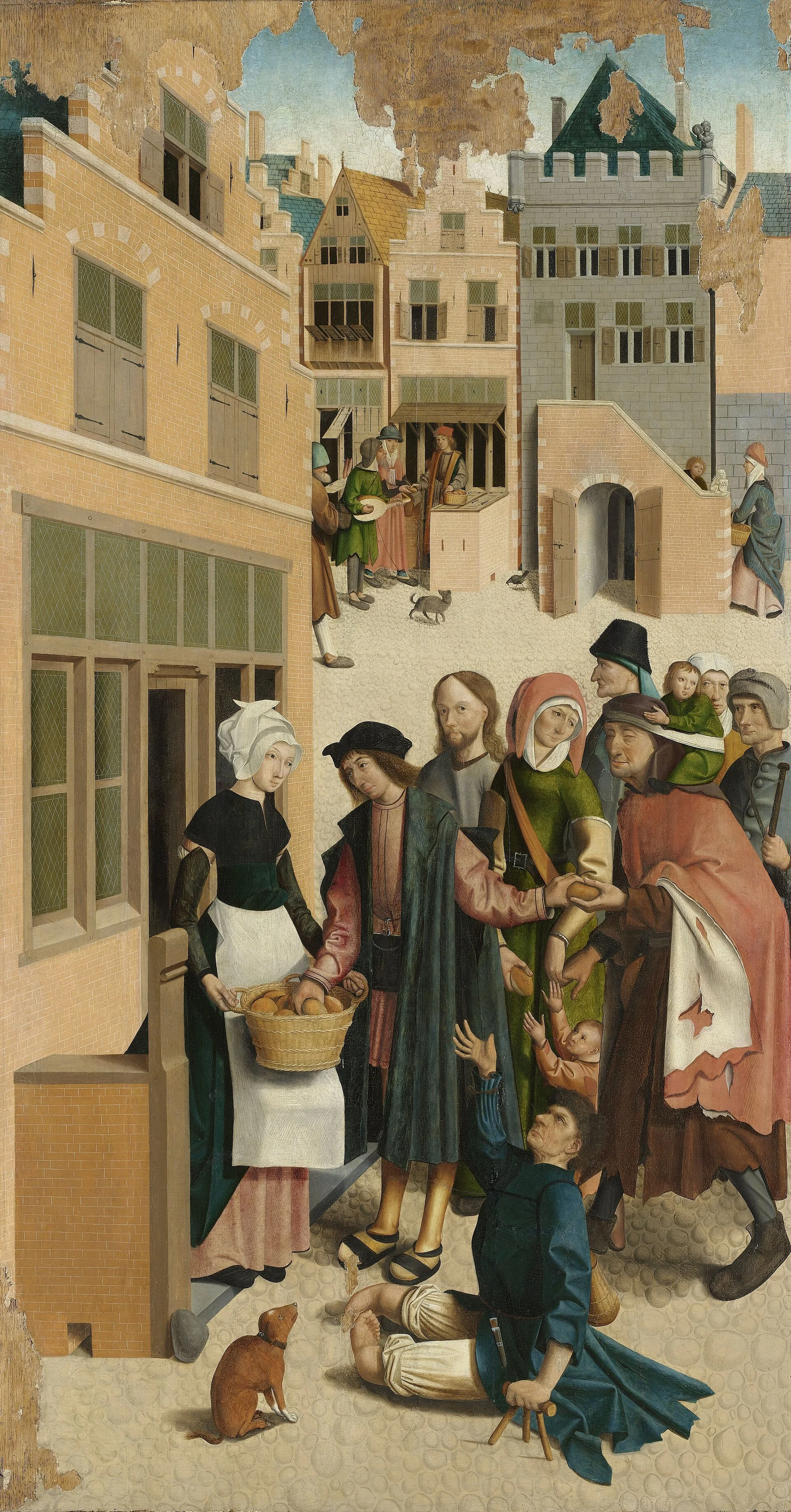 Master of Alkmaar, The Seven Works of Mercy: Feeding the Hungry, 1504