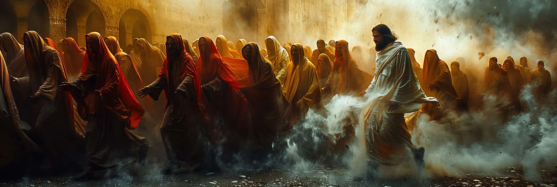 Jesus leads the prisoners out (1)