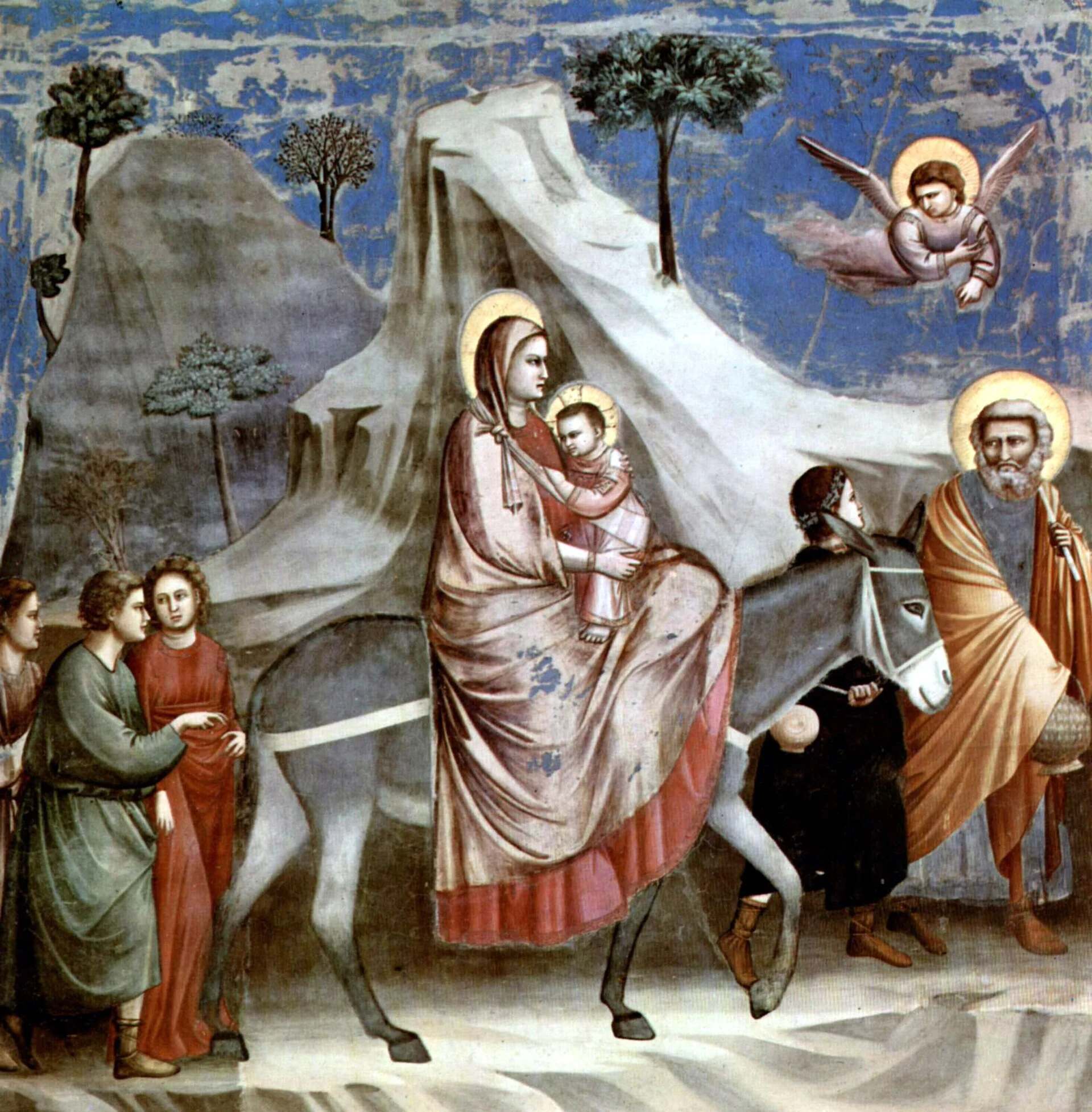 Giotto, The Flight into Egypt, c. 1305