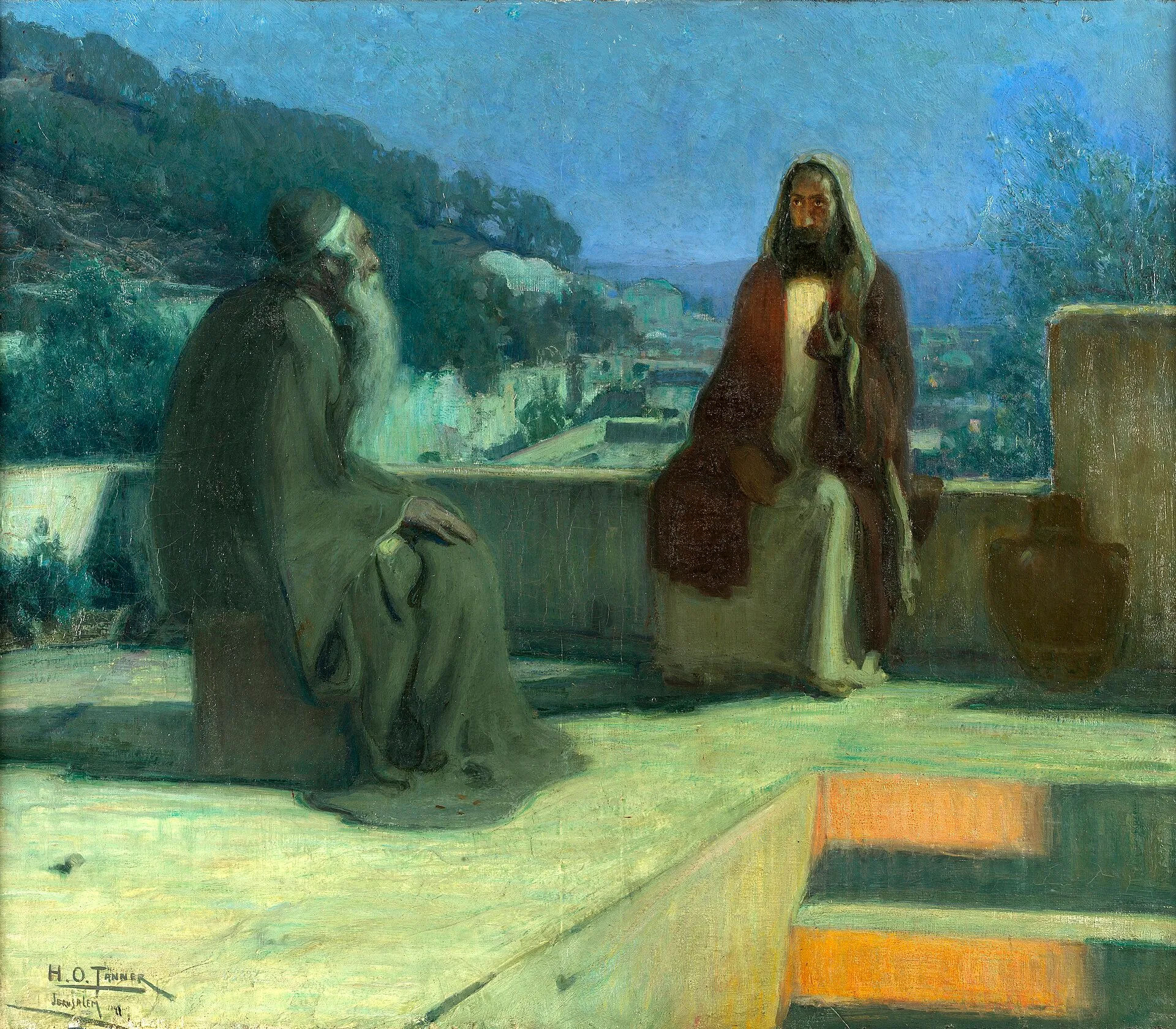 Henry Ossawa Tanner, Nikodemus besucht Jesus, 1899