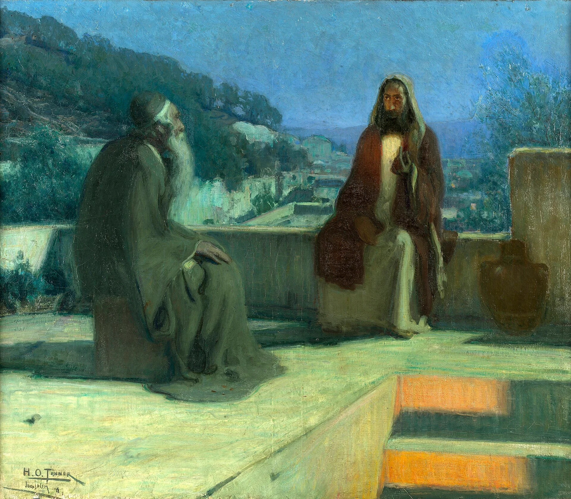 Henry Ossawa Tanner, Nicodemus Visiting Jesus, 1899