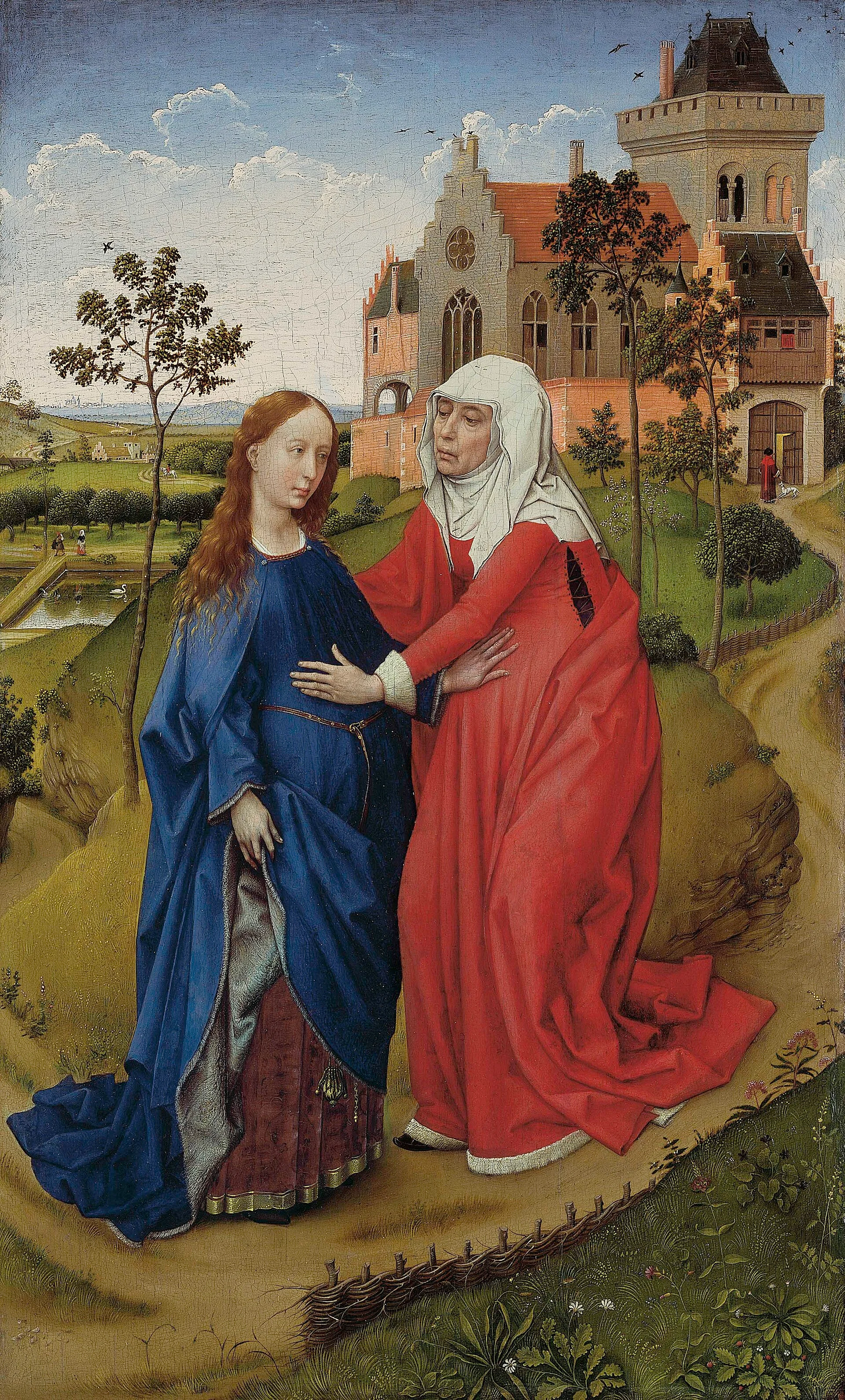 Rogier van der Weyden, The Visitation, c. 1445