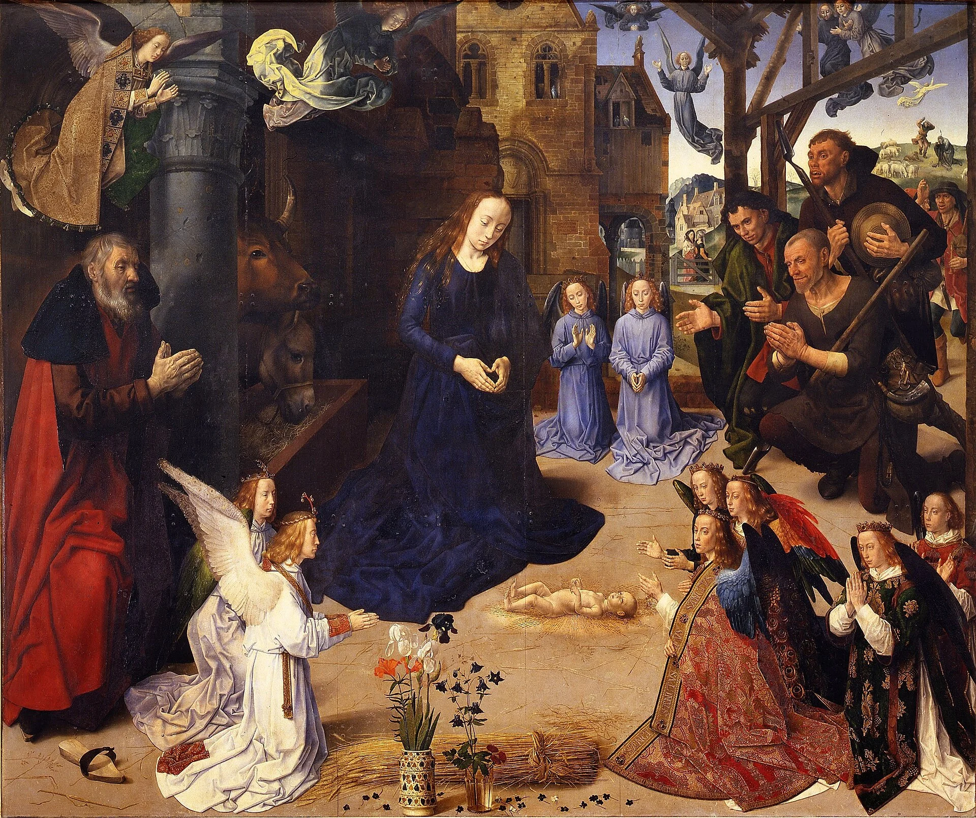 Hugo van der Goes, Portinari Altarpiece (central panel), c. 1475–78