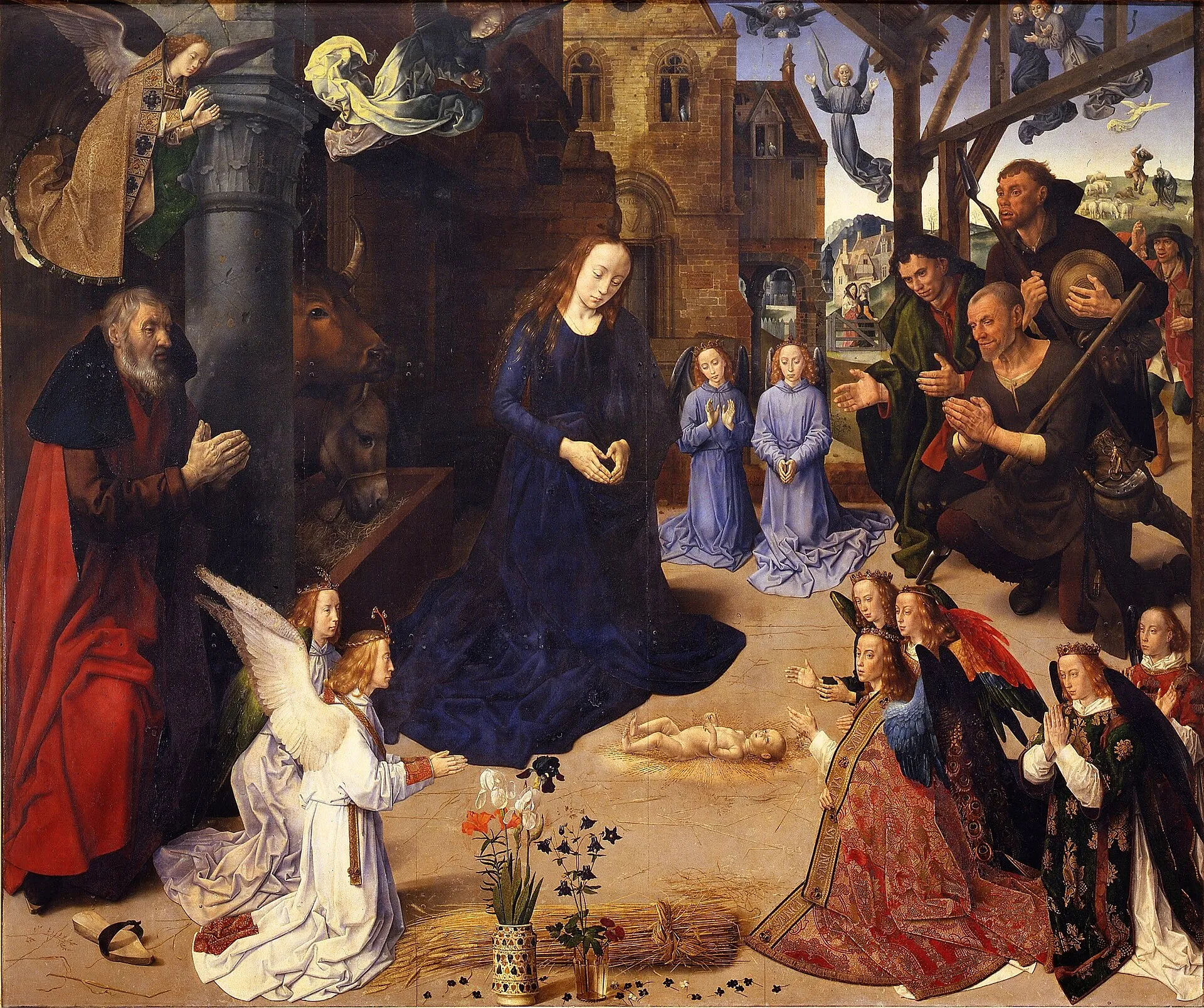 Hugo van der Goes, Portinari Altarpiece (central panel), c. 1475–78