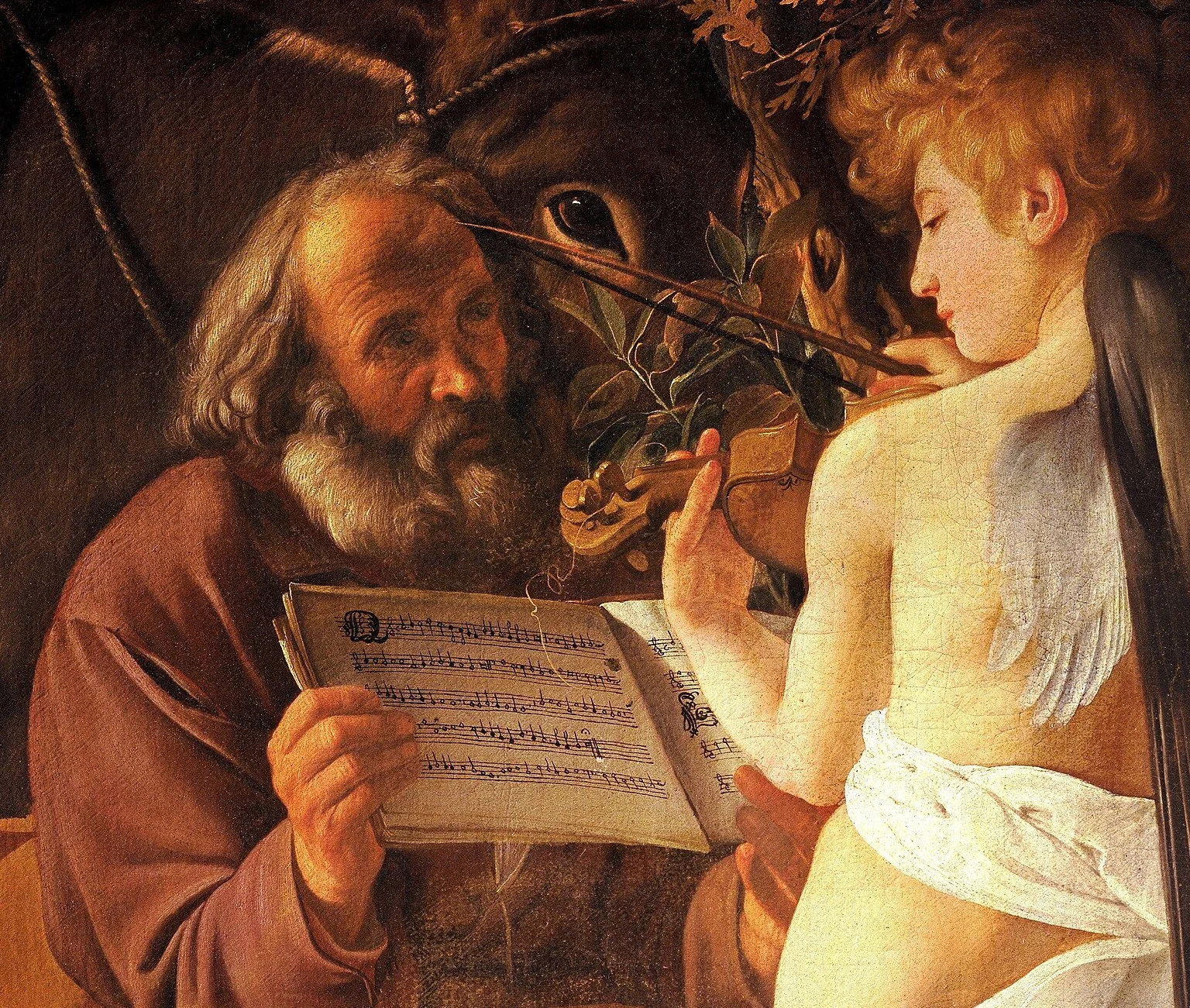 Joseph, the music and the eye of the donkey.