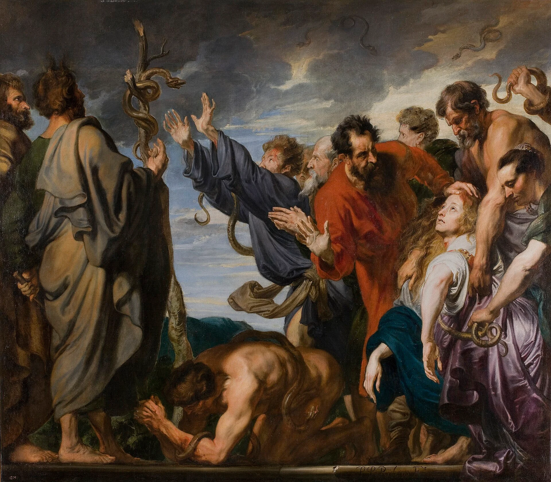 Anthony van Dyck, The Brazen Serpent, c. 1618–20