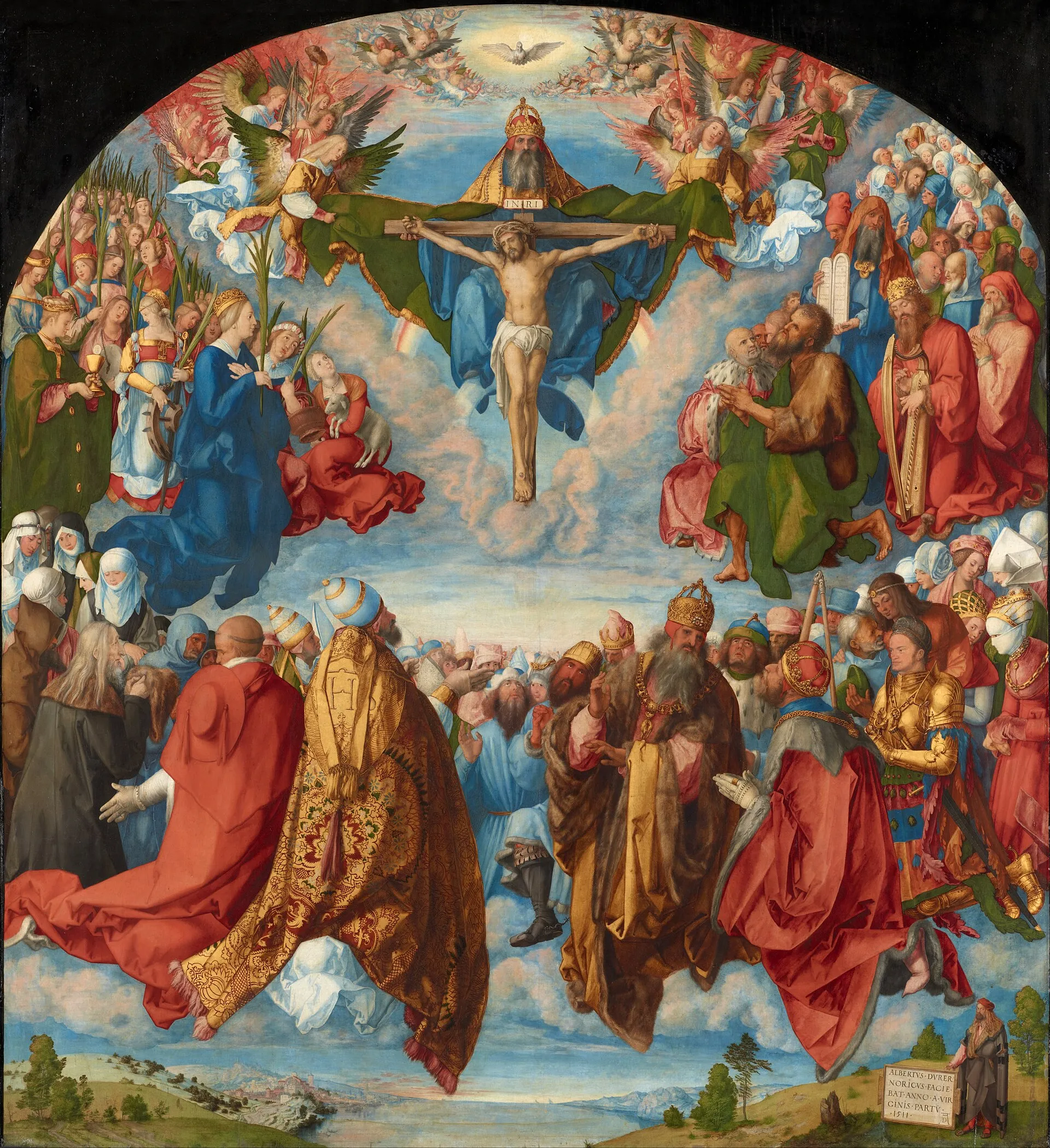 Albrecht Dürer, Adoration of the Trinity (Landauer Altarpiece), 1511