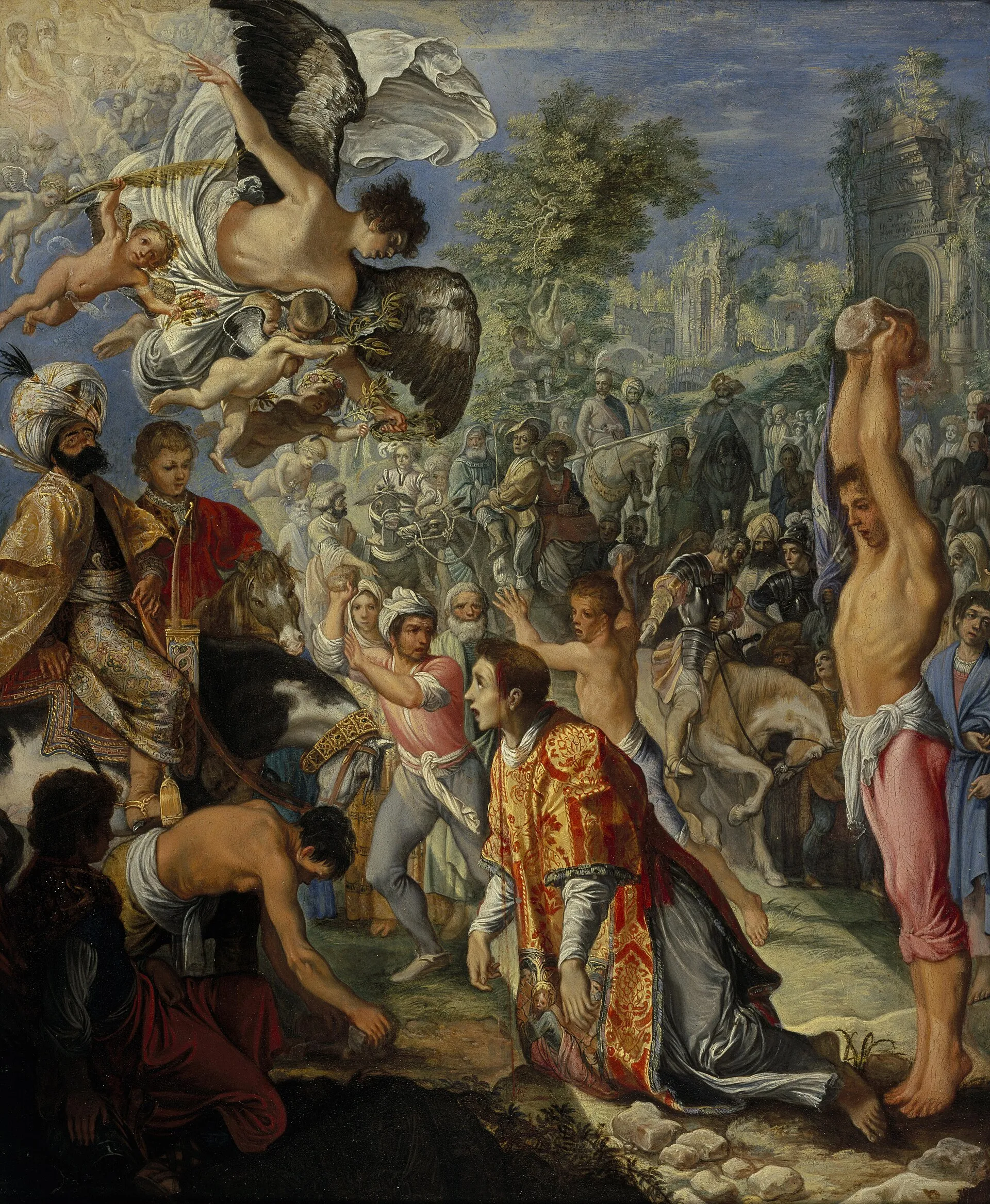 Adam Elsheimer, The Stoning of Saint Stephen, c. 1603–04