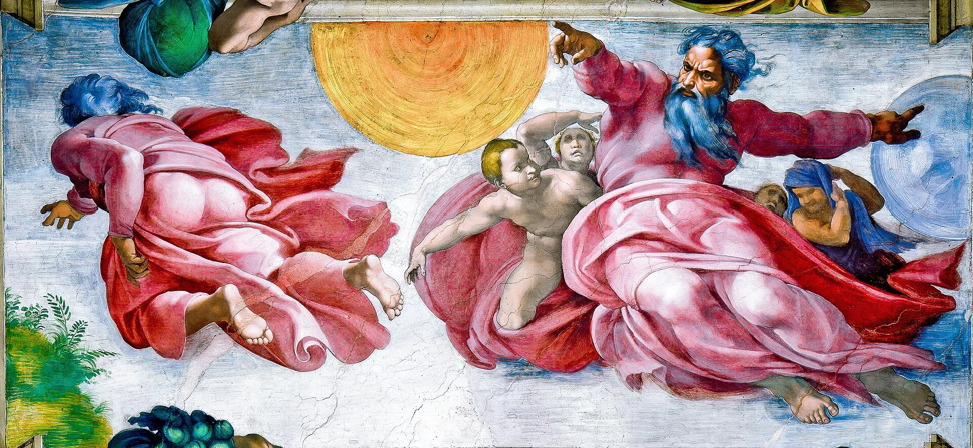 Michelangelo, The Creation of the Sun, Moon and Plants, c. 1511