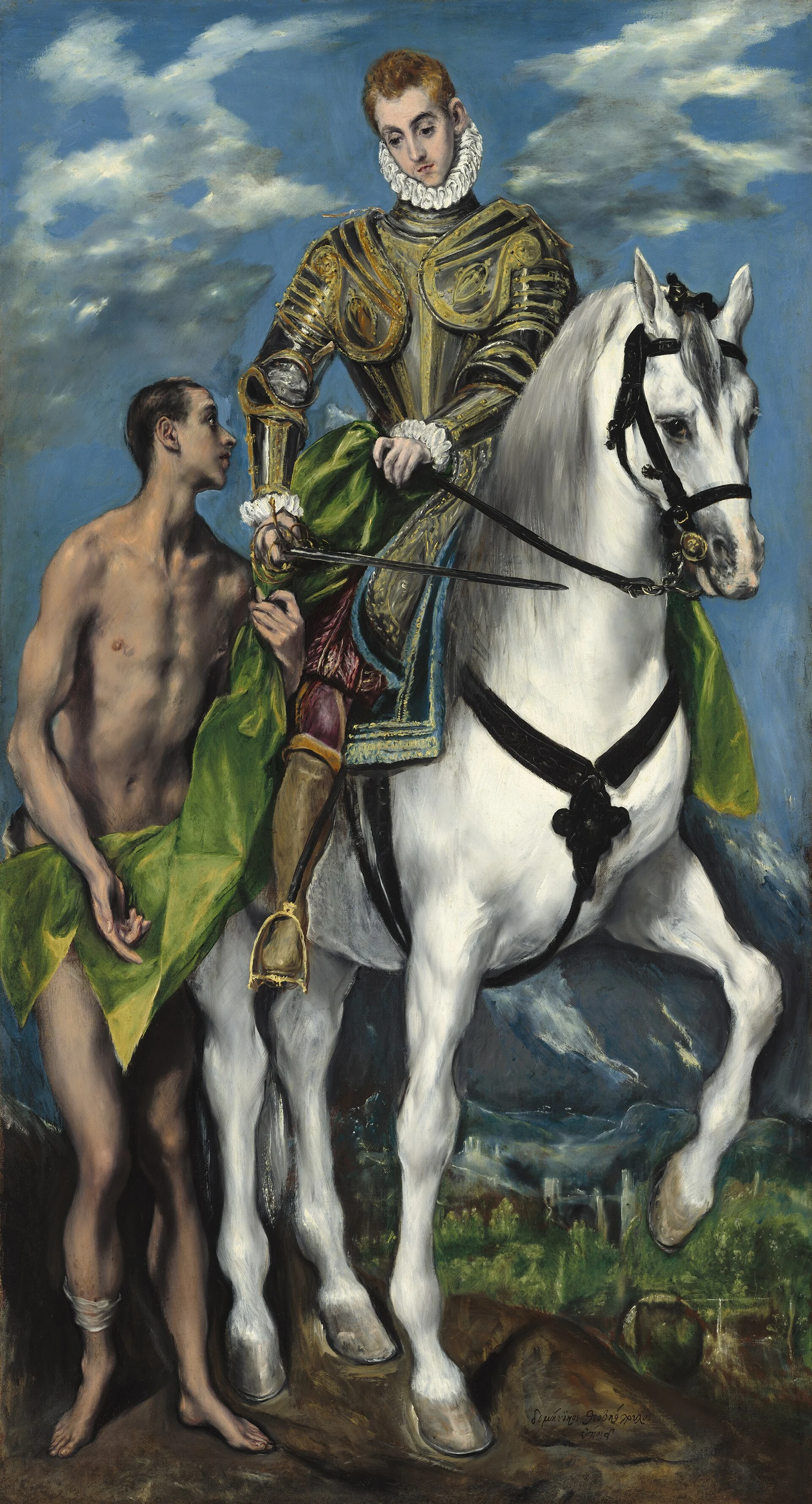 El Greco, Der heilige Martin und der Bettler, 1597–99