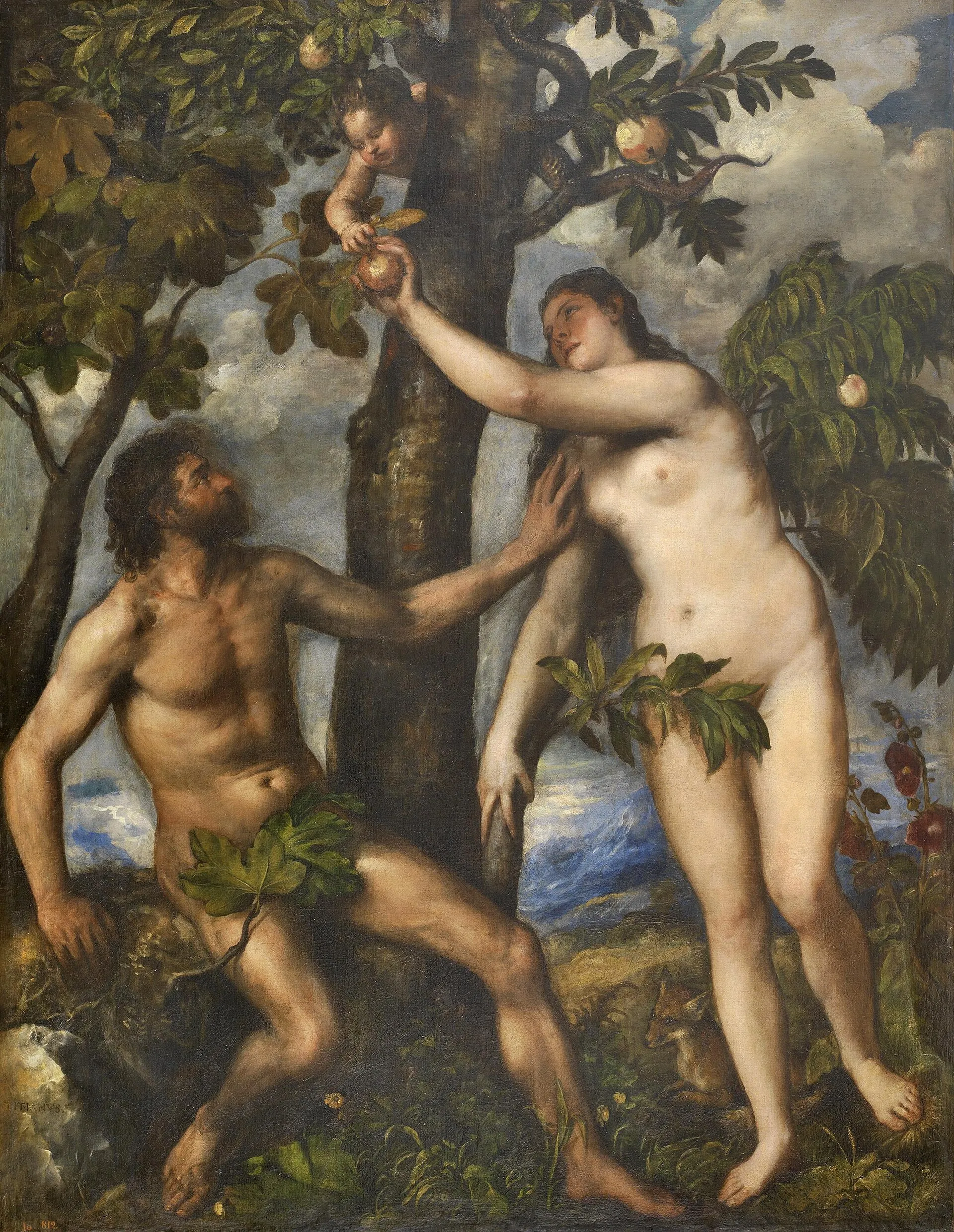Titian, The Fall of Man, c. 1550