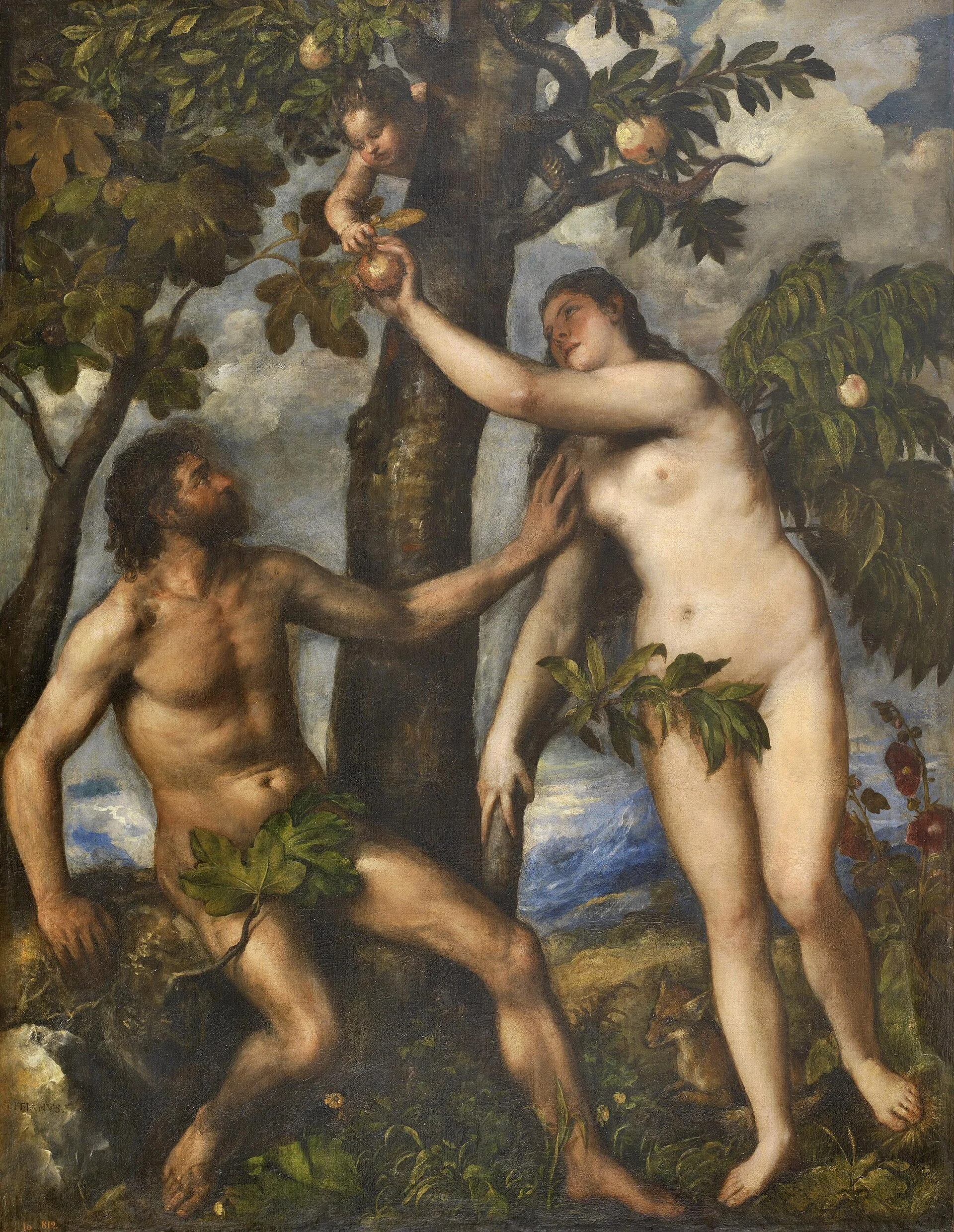 Titian, The Fall of Man, c. 1550