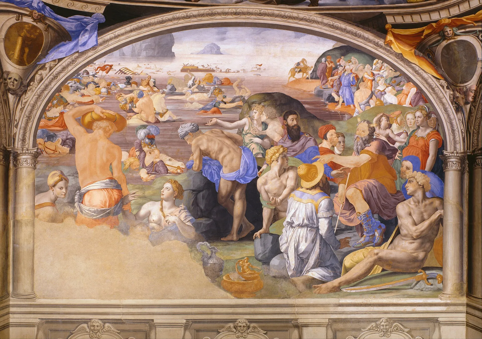 Agnolo Bronzino, The Crossing of the Red Sea, 1541–42