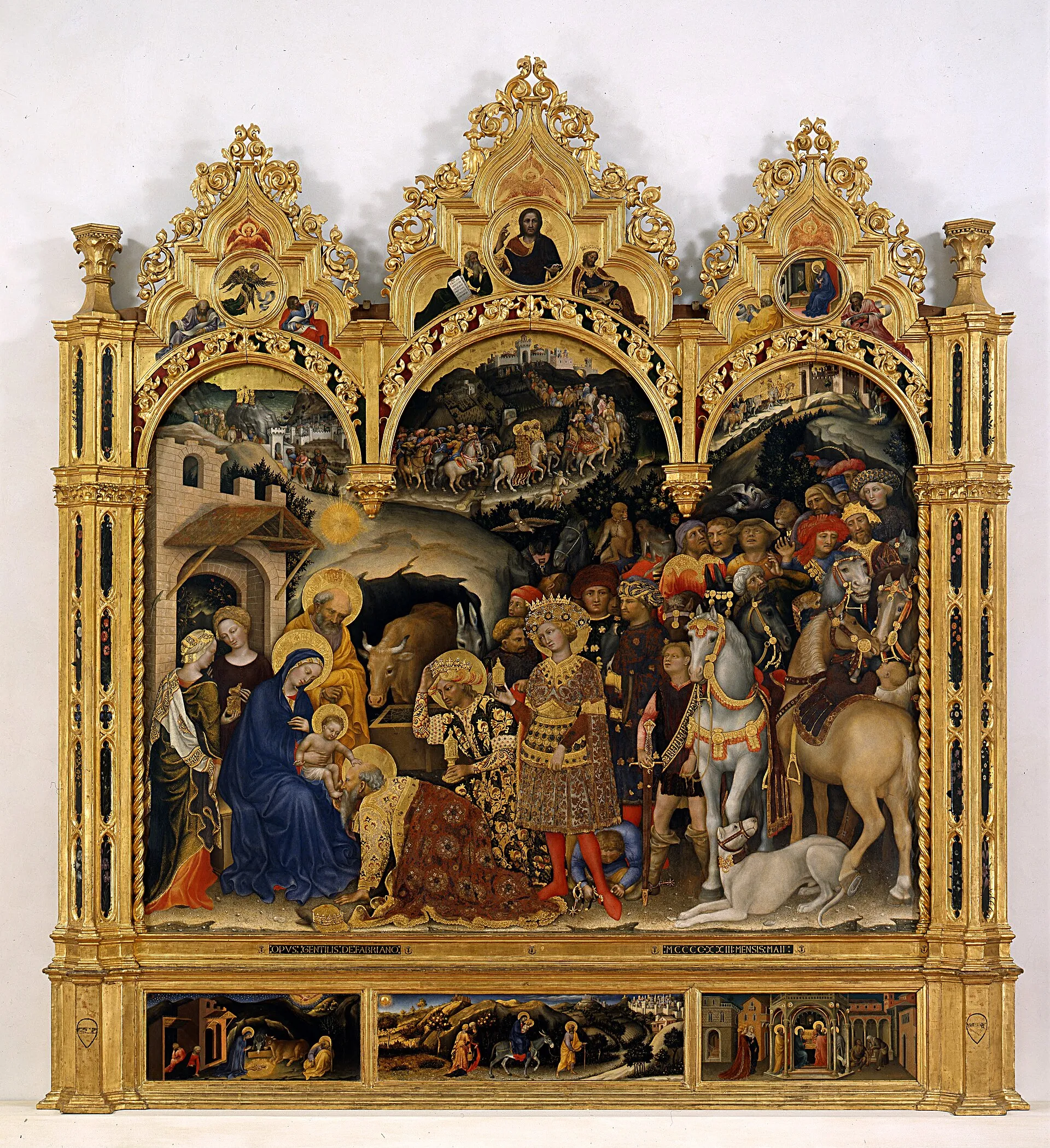 Gentile da Fabriano, Die Anbetung der Könige, 1423