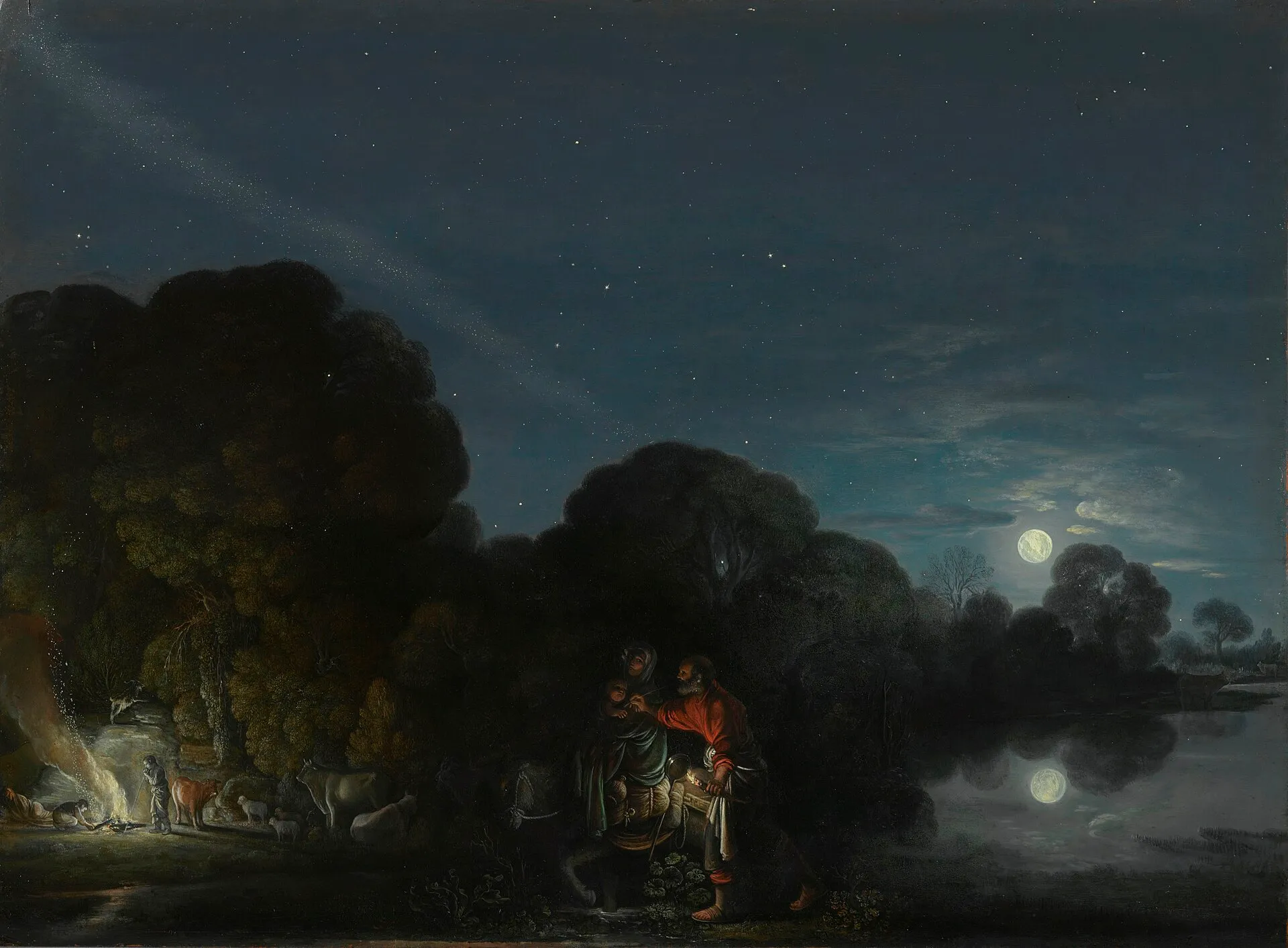 Adam Elsheimer, The Flight into Egypt, 1609