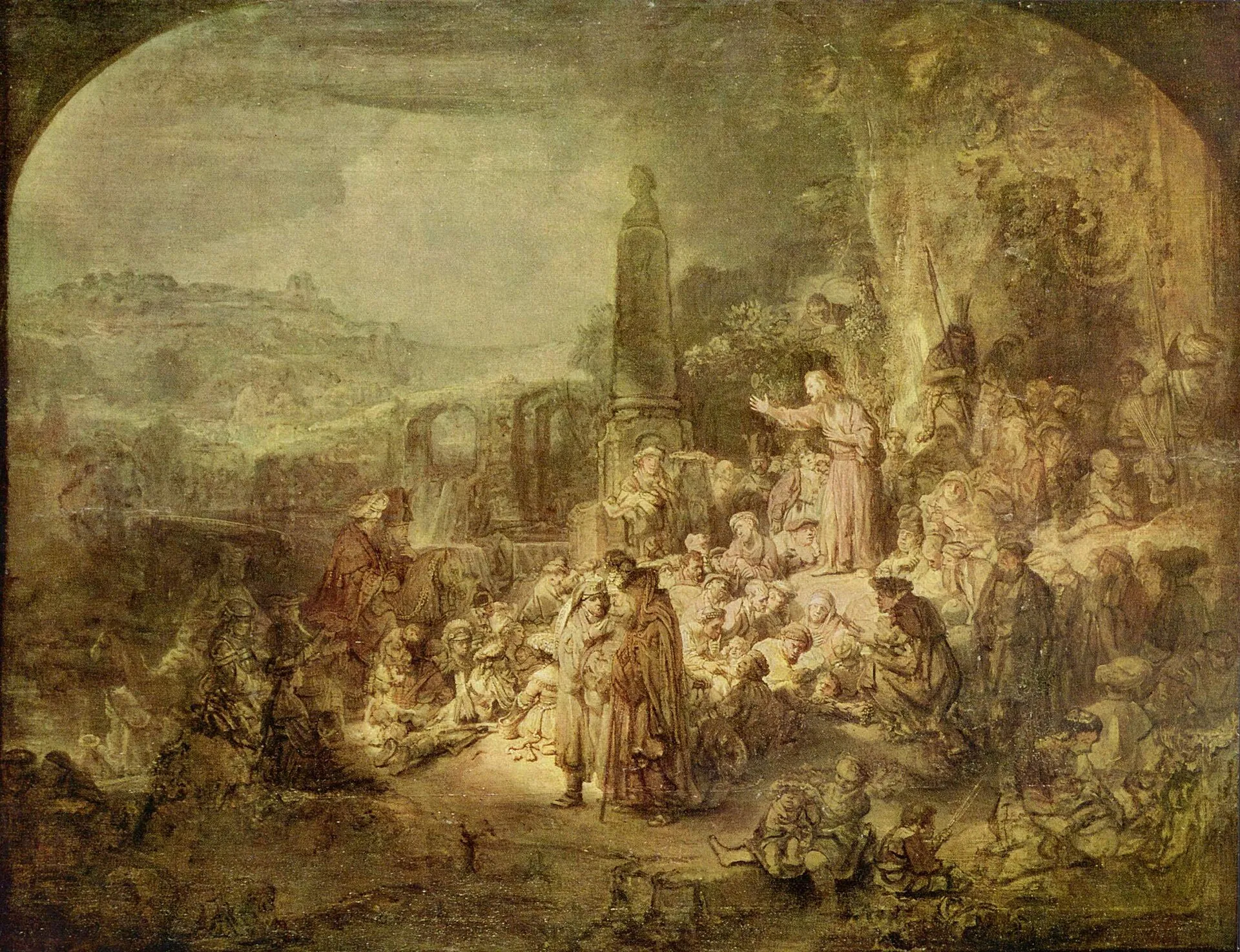 Rembrandt, Die Predigt Johannes des Täufers, um 1634/35