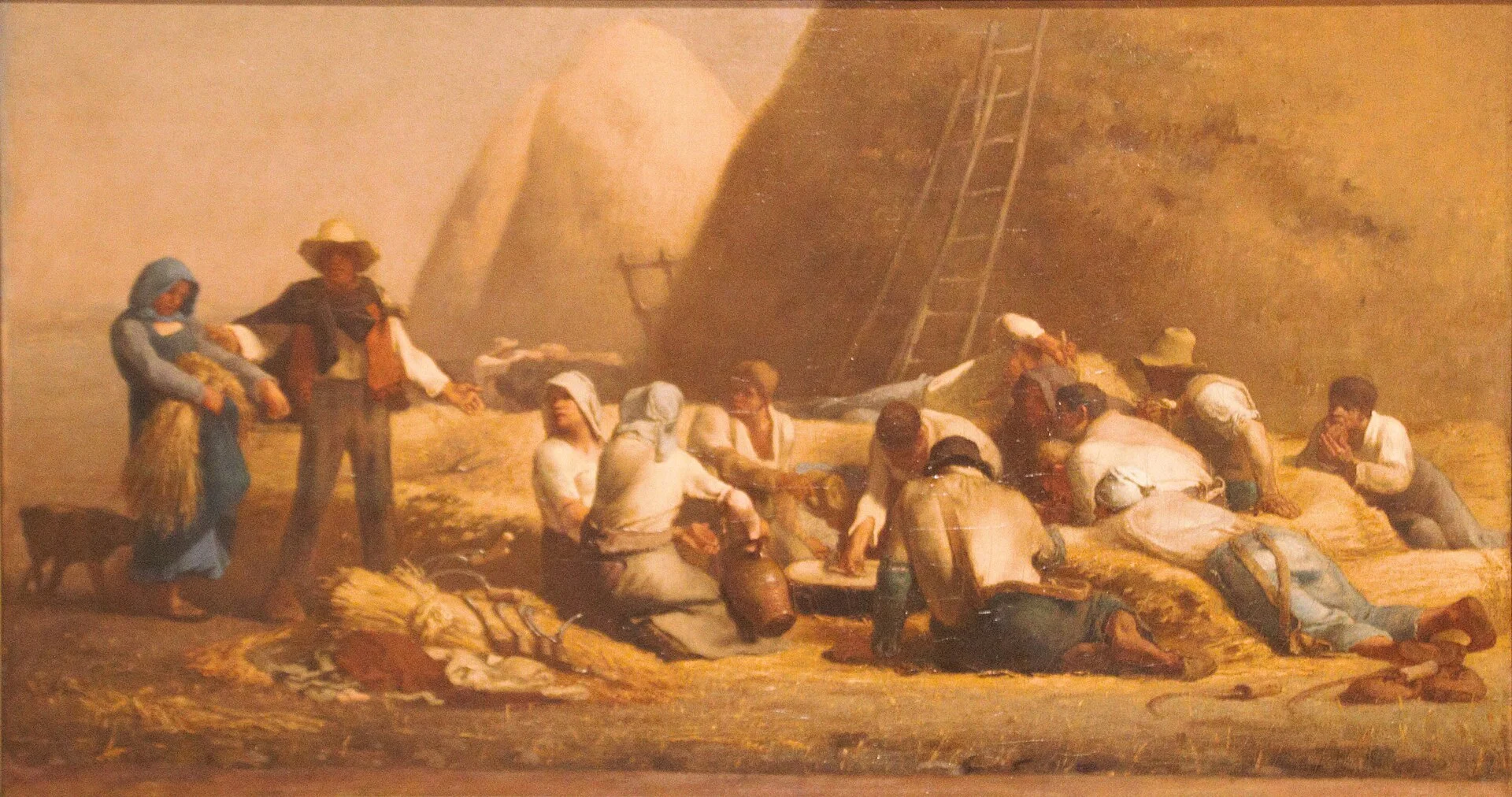 Jean-François Millet, Rastende Schnitter (Ruth und Boas), 1850–53