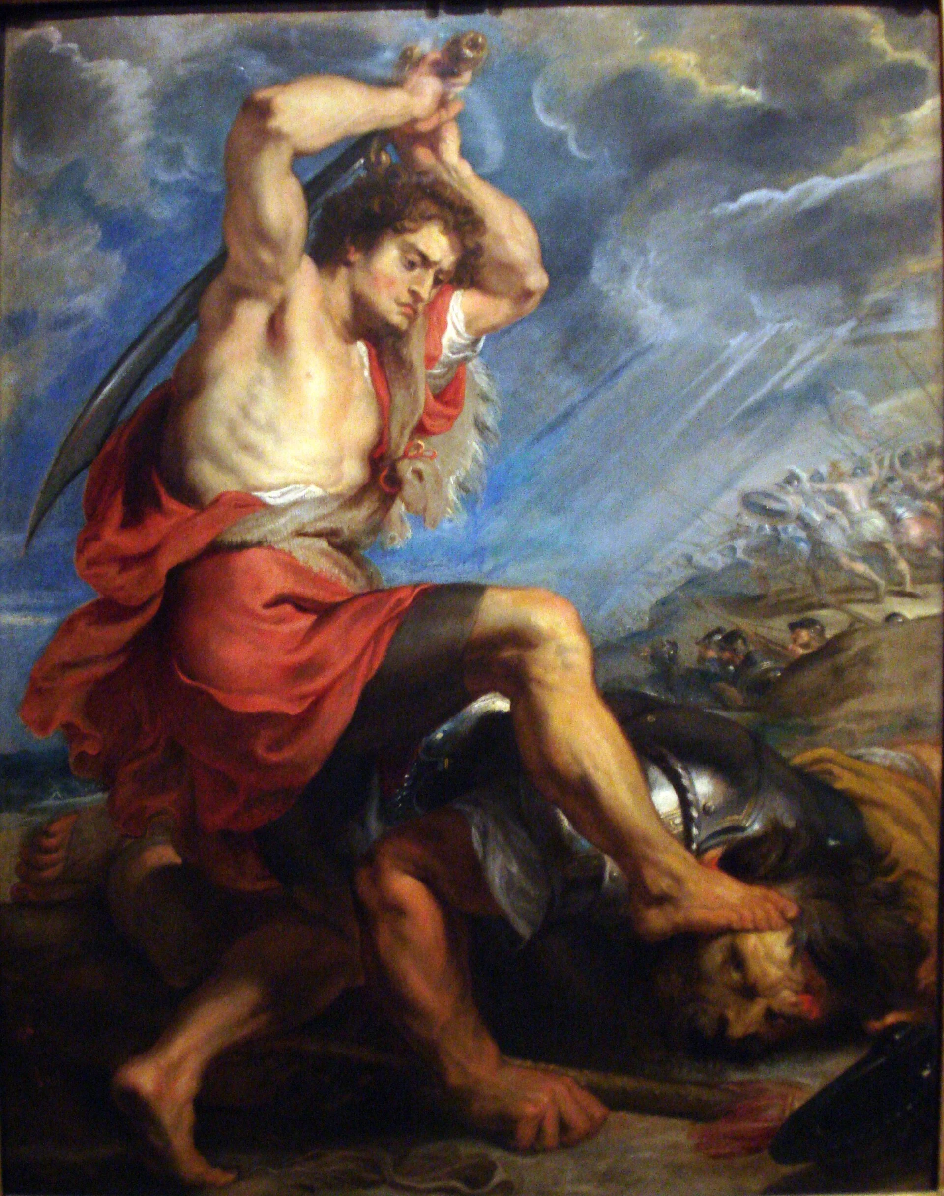 Peter Paul Rubens, David erschlägt Goliath, um 1616