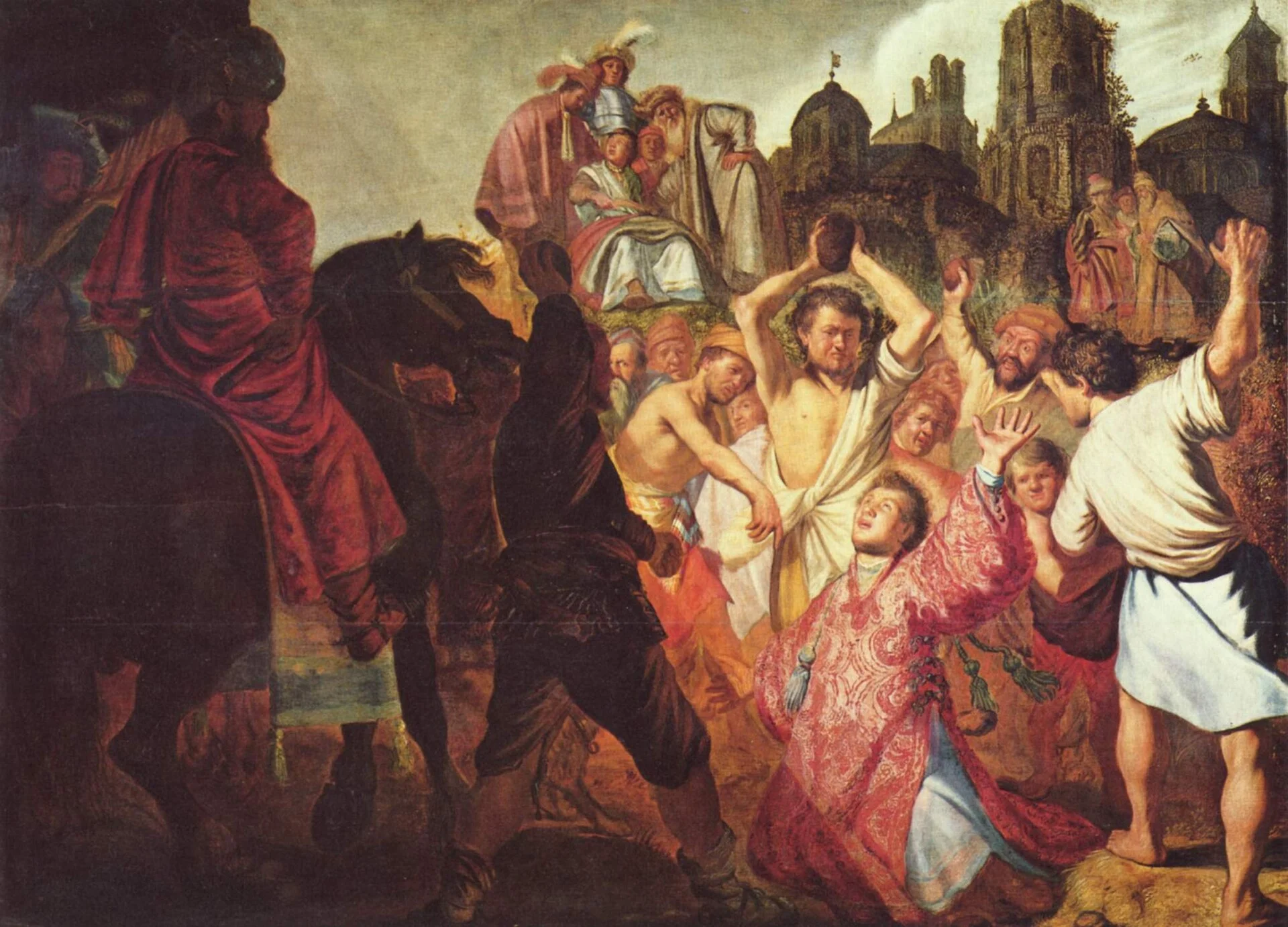 Rembrandt, The Stoning of Saint Stephen, 1625