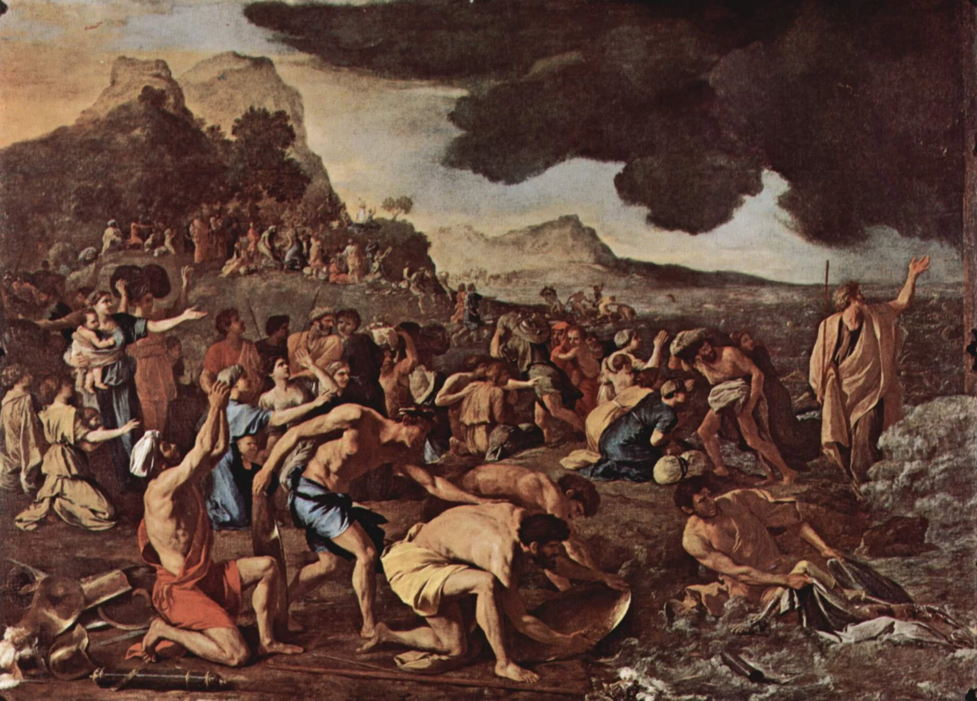 Nicolas Poussin, The Crossing of the Red Sea, c. 1633–34