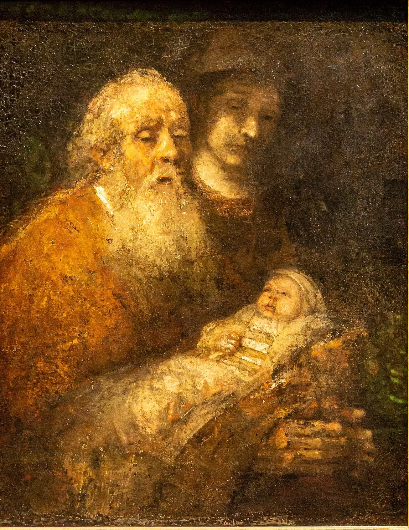 Rembrandt, Simeon im Tempel, 1669