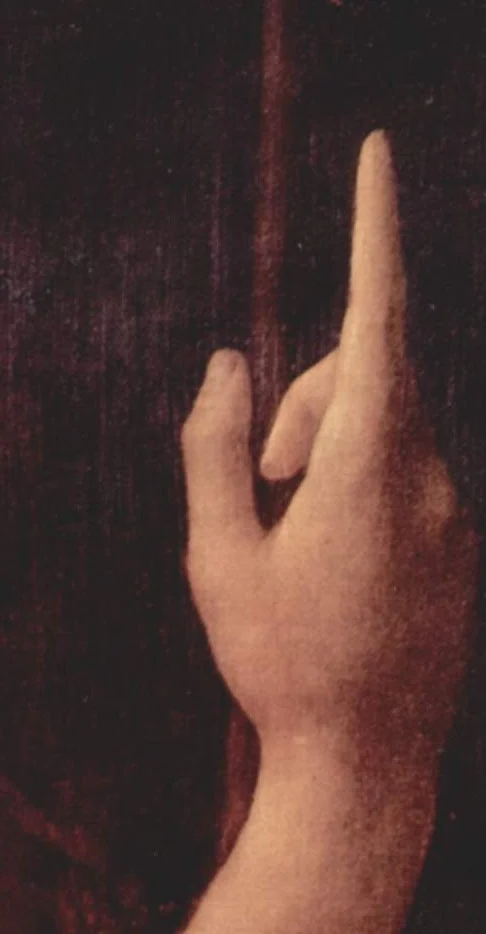 The finger points away from the one who points.