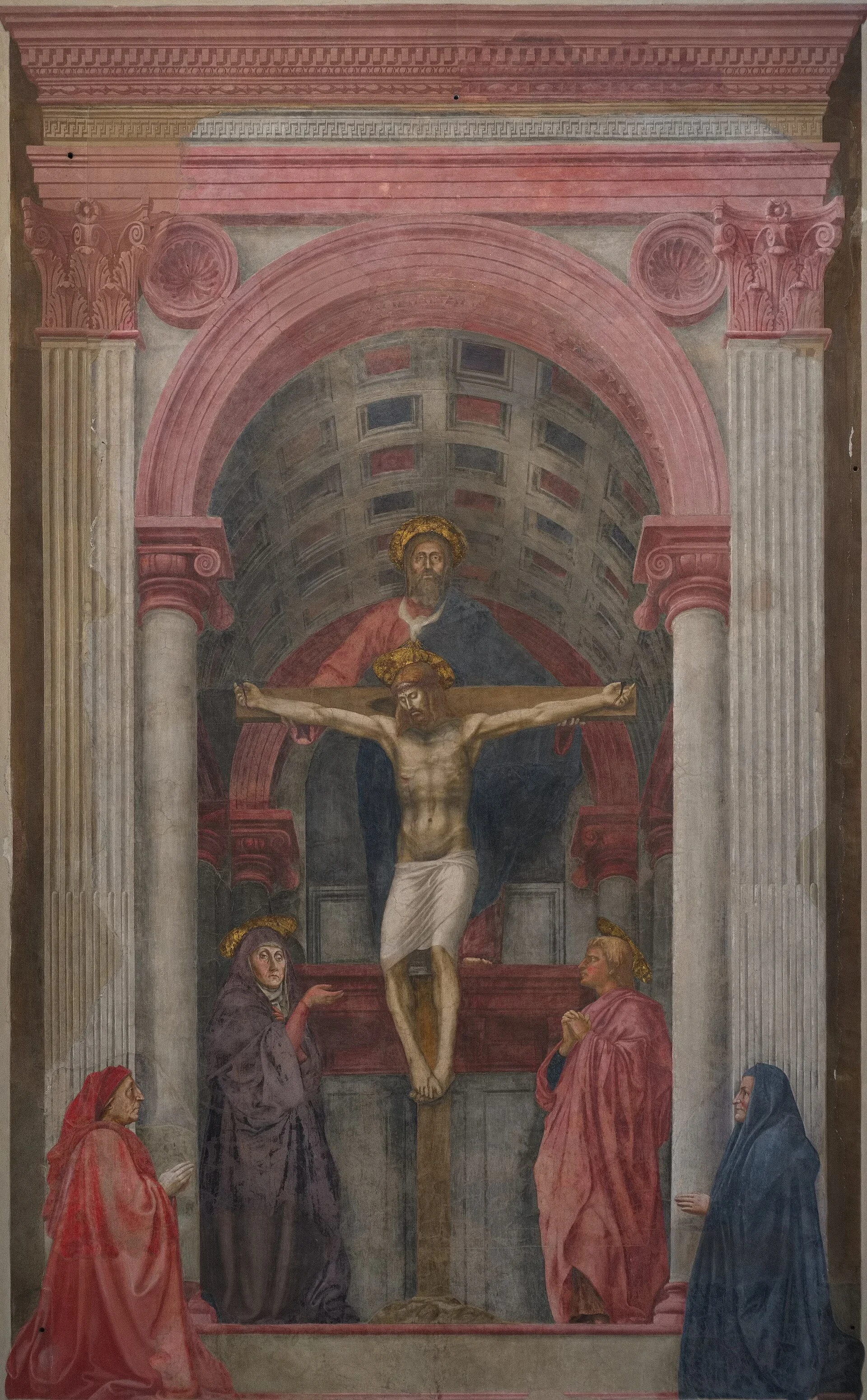 Masaccio, Holy Trinity (upper part), c. 1425–28
