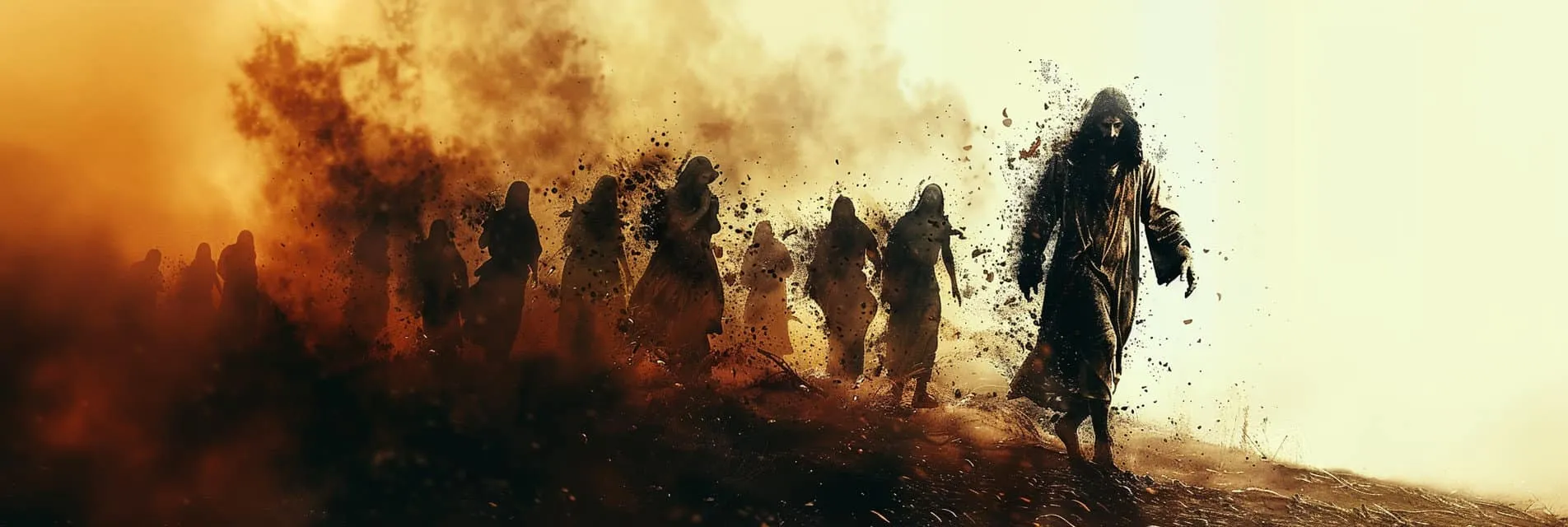 Jesus leads the prisoners out (4)