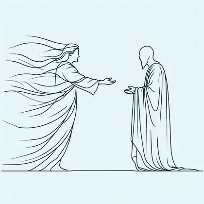 Minimalist line drawing