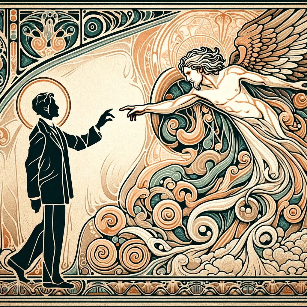 Als Jugendstil-Plakat