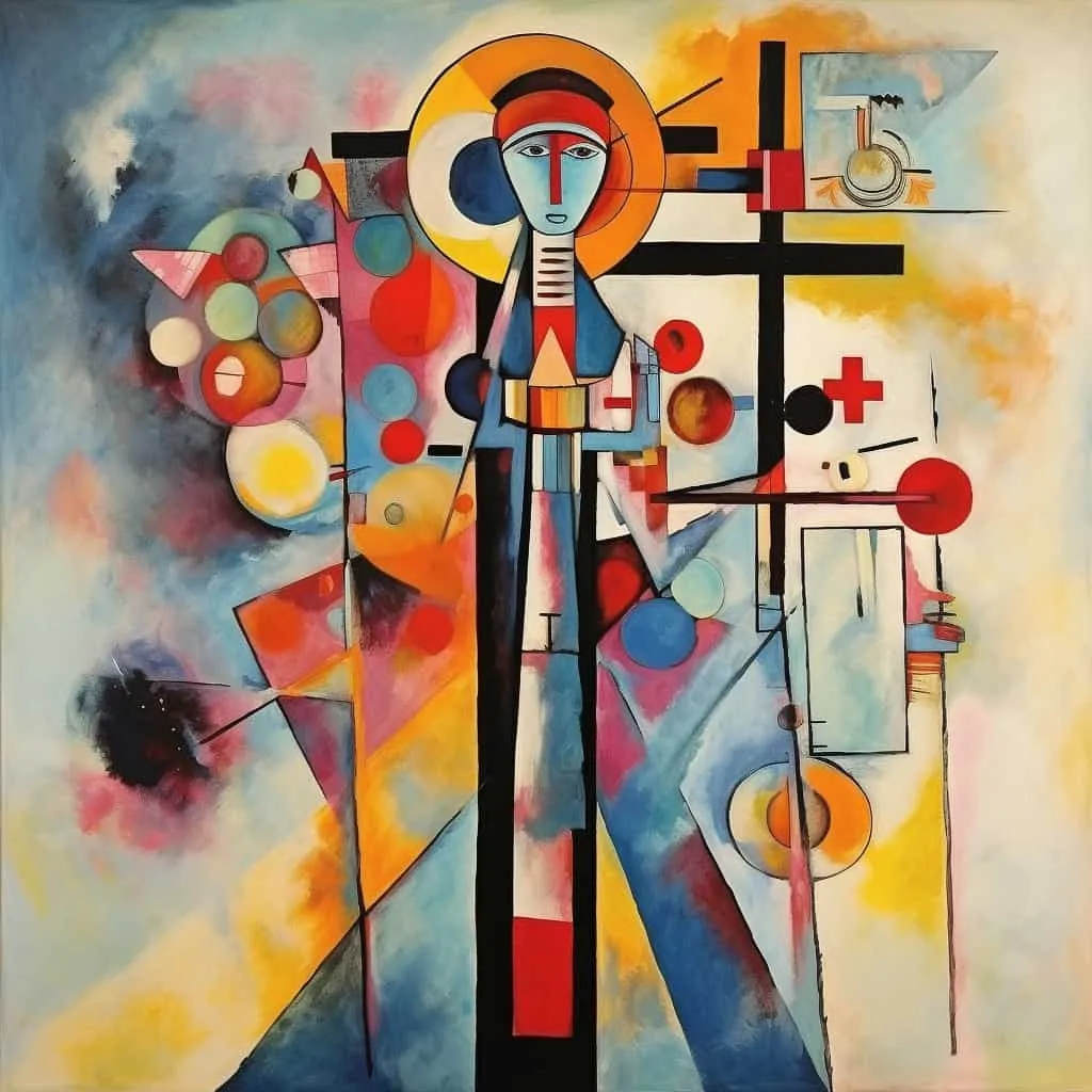 In the style of "Composition IX"