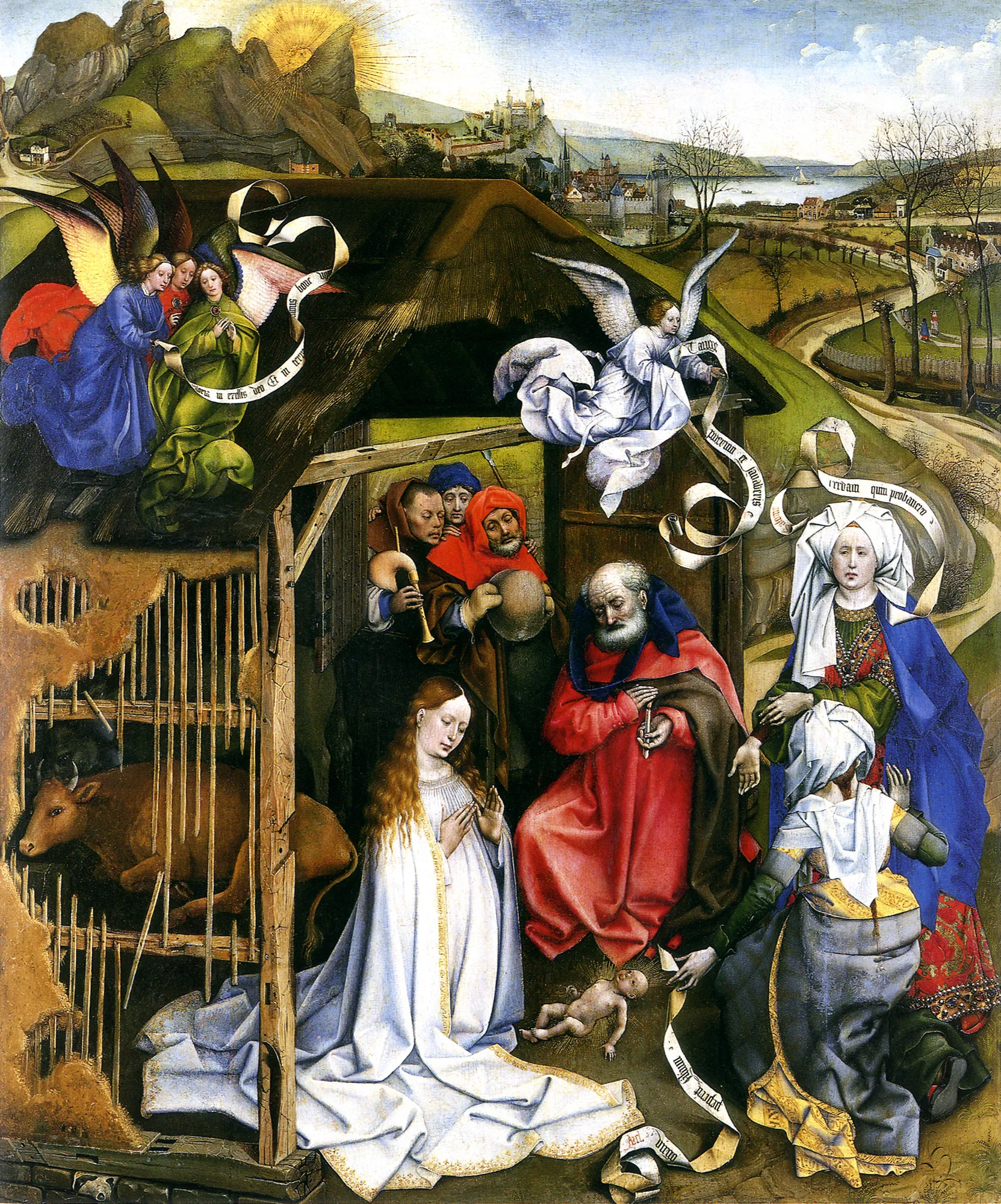 Robert Campin, Die Geburt Christi, um 1420–26
