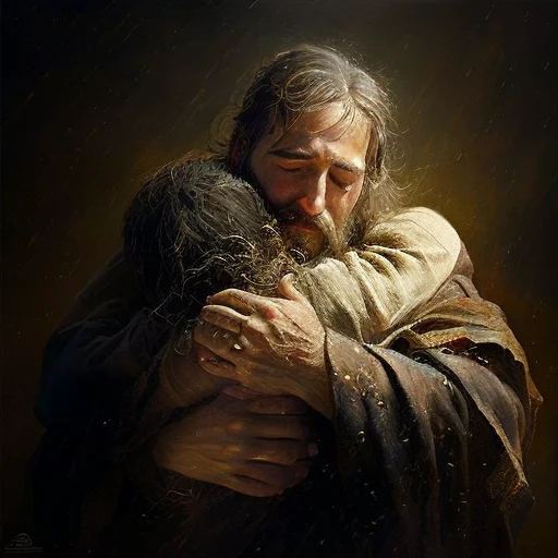 Luke 2:28 Then took he him up in his arms, and blessed God, and said,