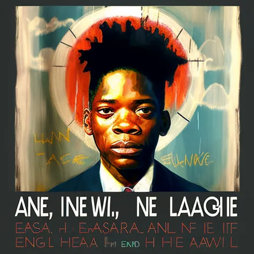 In the style of Jean-Michel Basquiat
